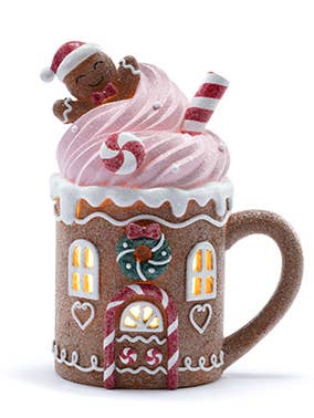 LED Gingerbread House Item # 53601 for wholesale by Napco