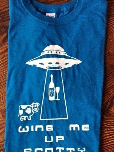 Wine Me Up Scotty - White for wholesale by Taproot Tees