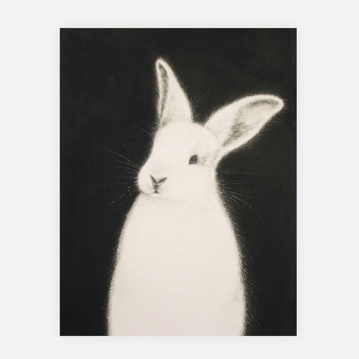 White Rabbit note card for wholesale by Nature Morph