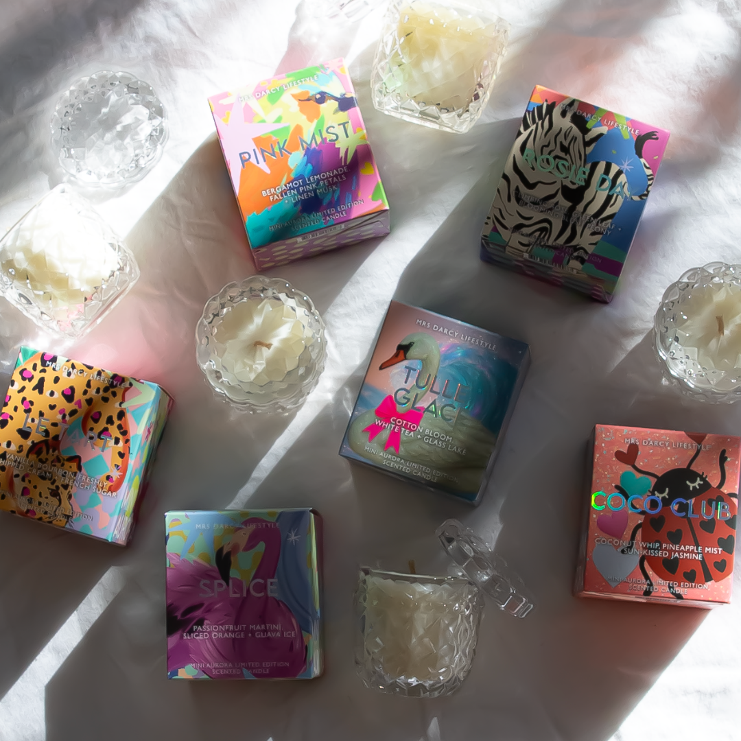 Mrs Darcy - Wholesale Jar/filled candle - Aurora Mini Candle - Splice - Passionfruit Martini, Sliced Orange + Guava Ice5