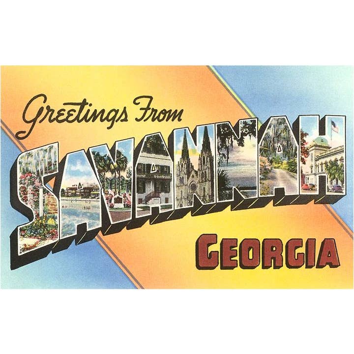 Found Image Press - Wholesale Postcard - Postcard GA-200 Greetings from Savannah