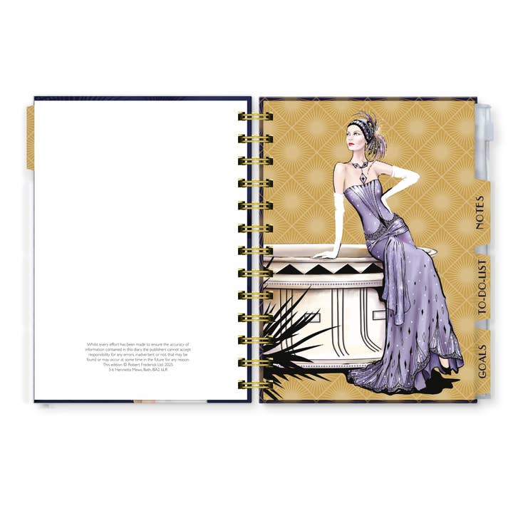 Robert Frederick Ltd - Wholesale Planner - Claire Coxon Art Deco 2026 Organiser Diary1
