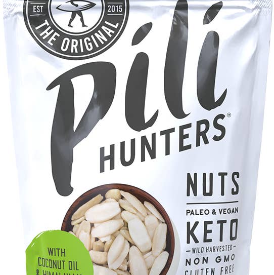 Pili Hunters – wholesale Nötter – Pili Hunters kokosolja och Himalaya salt Pili nötter (1,85 oz)