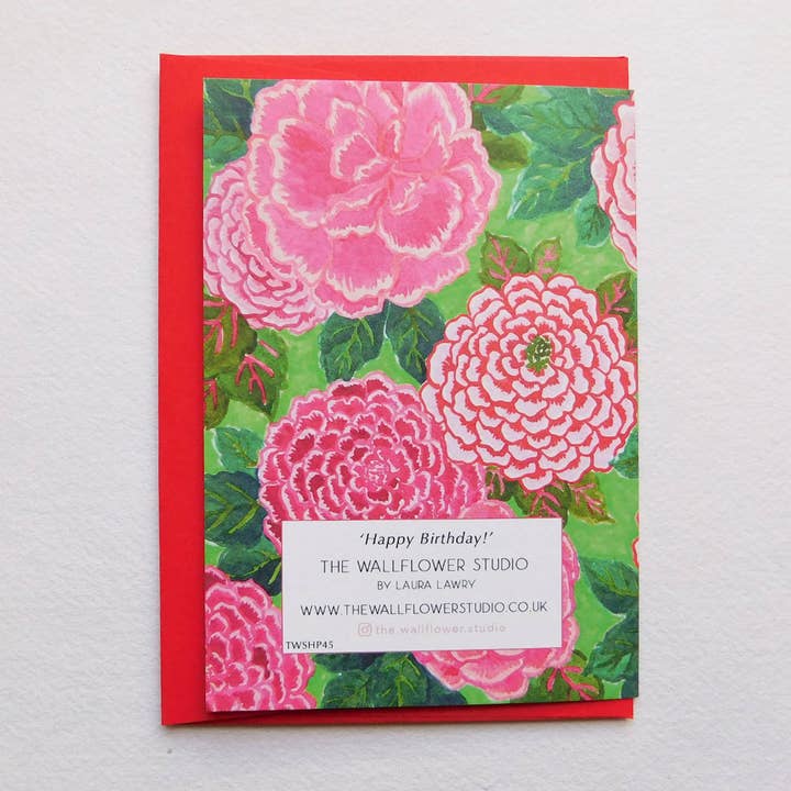 The Wallflower Studio – wholesale Mother’s Day card – Birthday Greeting Card A62