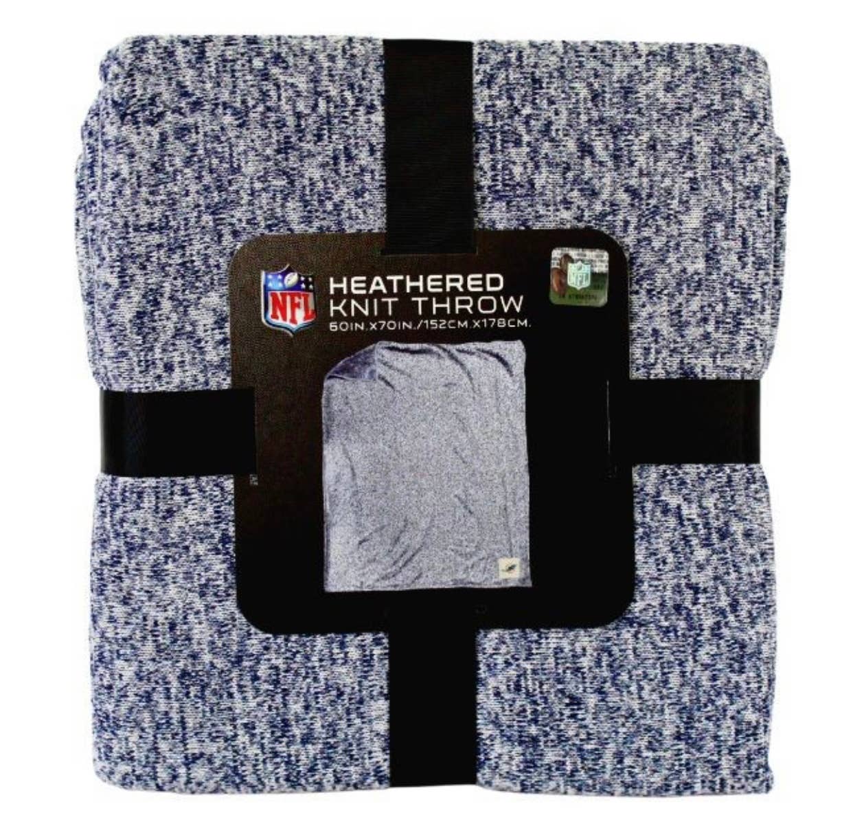 St. Louis Wholesale LLC - Wholesale Throw Blanket - Heathered Leverage Knit 60"x70" Blanket- Miami Dolphins0