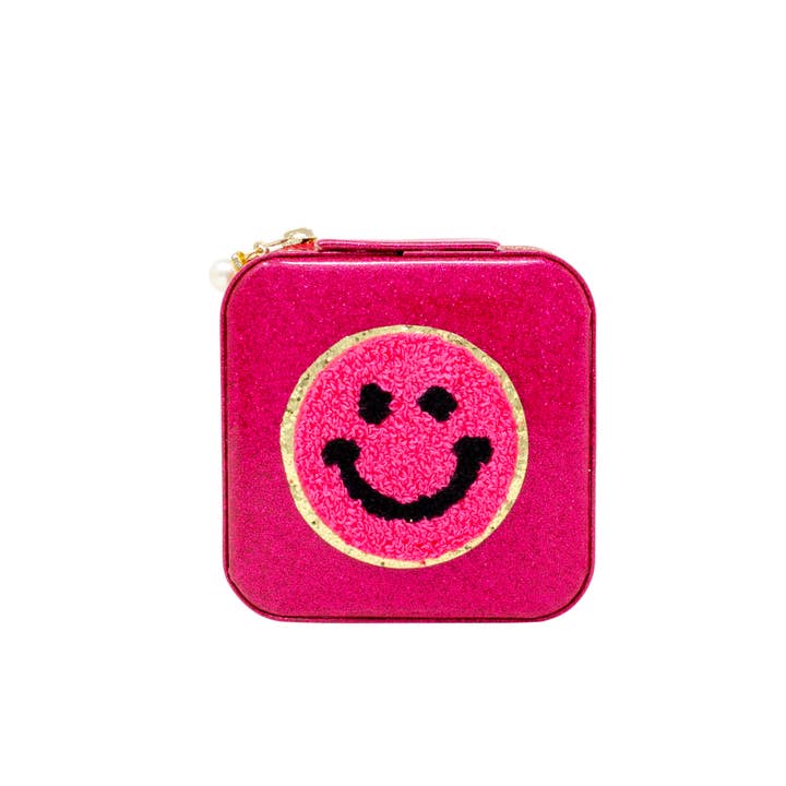 Tiny Treats and ZOMI GEMS - Wholesale Jewelry Box/Organizer - Kids - Happy Face Sparkle Jewelry Box