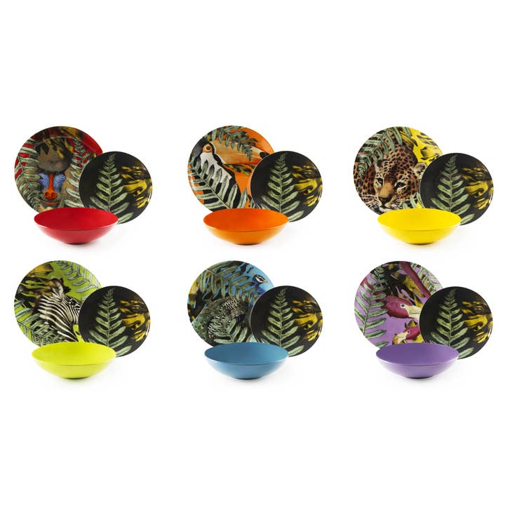 18-Piece Dinnerware Set Madagascar Color for wholesale by Bergamaschi & Vimercati S.p.a.