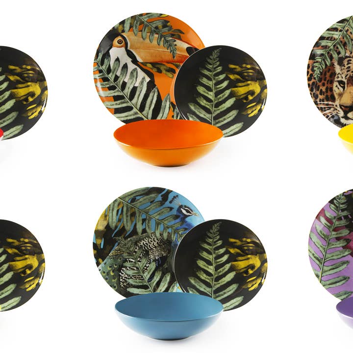 Excelsa 18-Piece Dinnerware Set Madagascar Color for wholesale by Bergamaschi & Vimercati S.p.a.