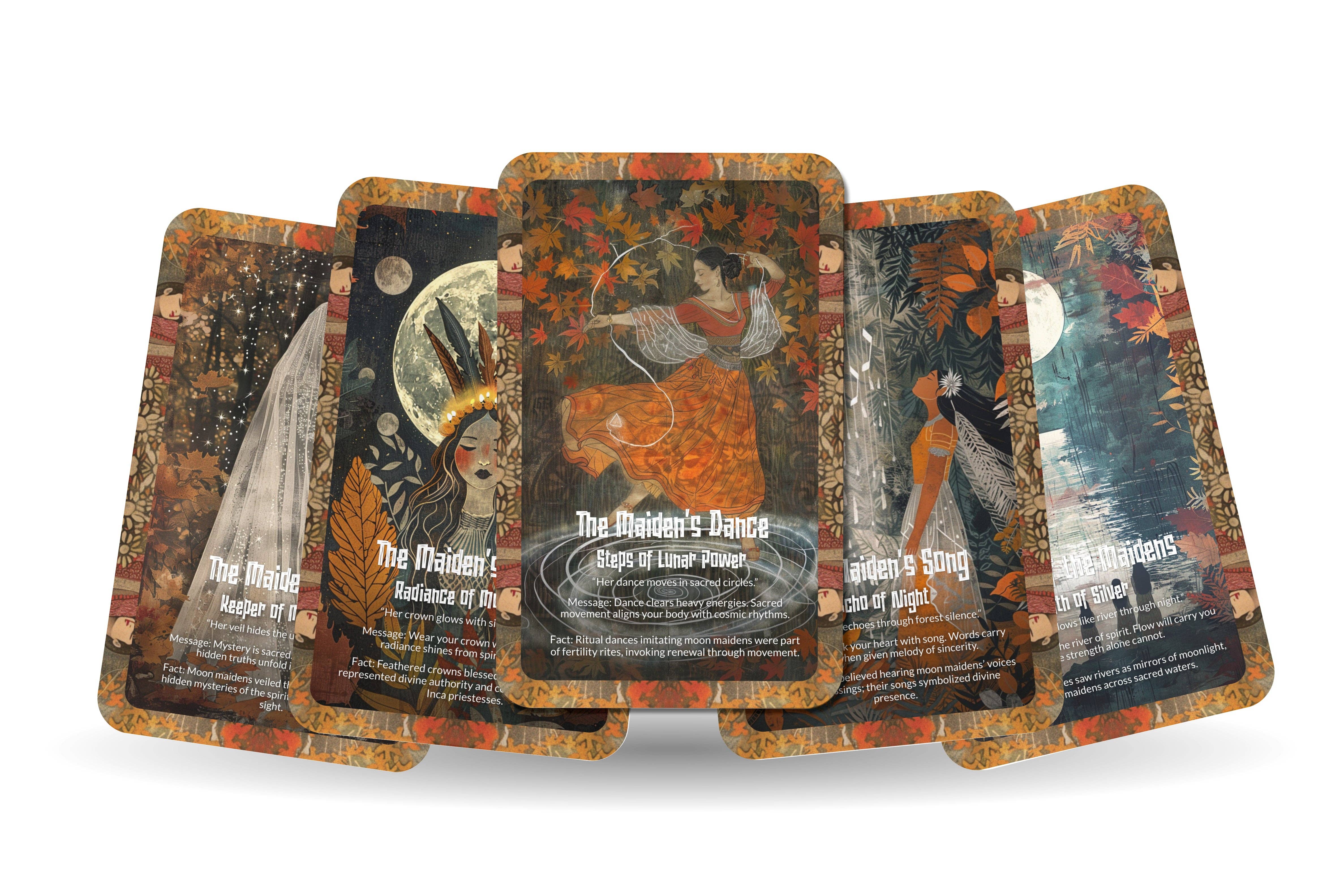 Ibiza Tarot USA - Wholesale Tarot Cards - Oracle of the Moon Maidens Lunar Spirit Deck – 22 Cards7