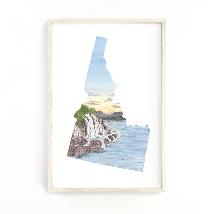 Idaho Impresión | Obra de Arte de Idaho para venta al por mayor de Emilie Taylor