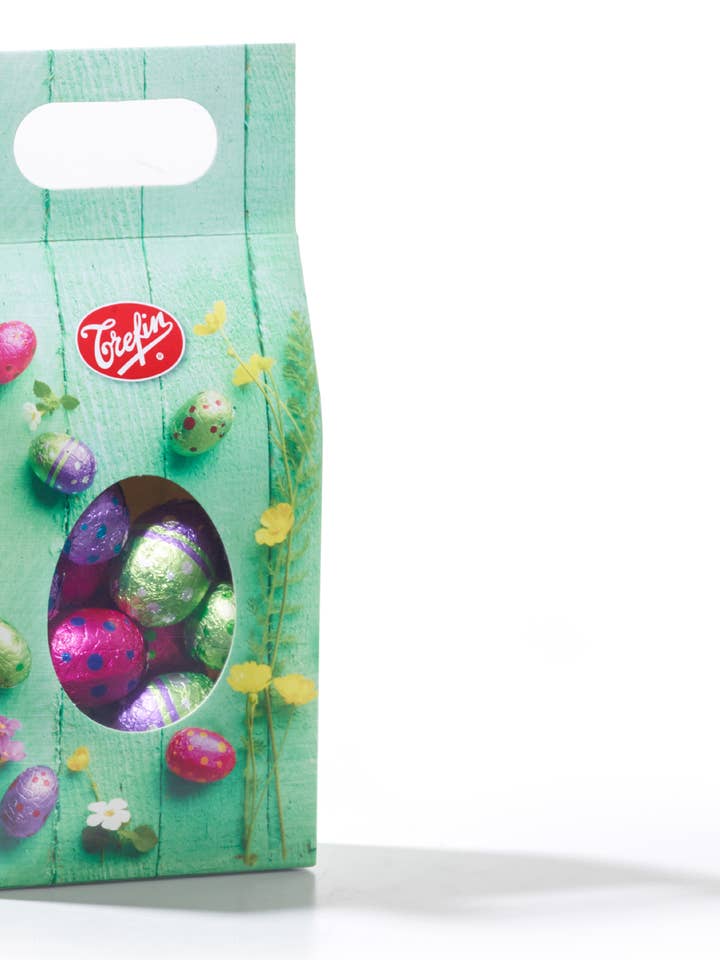 Belgian chocolate Easter eggs 150g Box for wholesale by Dulcefina Chocolate and Sweets