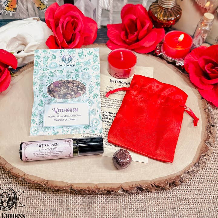 Witchgasm Spell Kit- Love and Sex Magick for wholesale by Inked Goddess Creations
