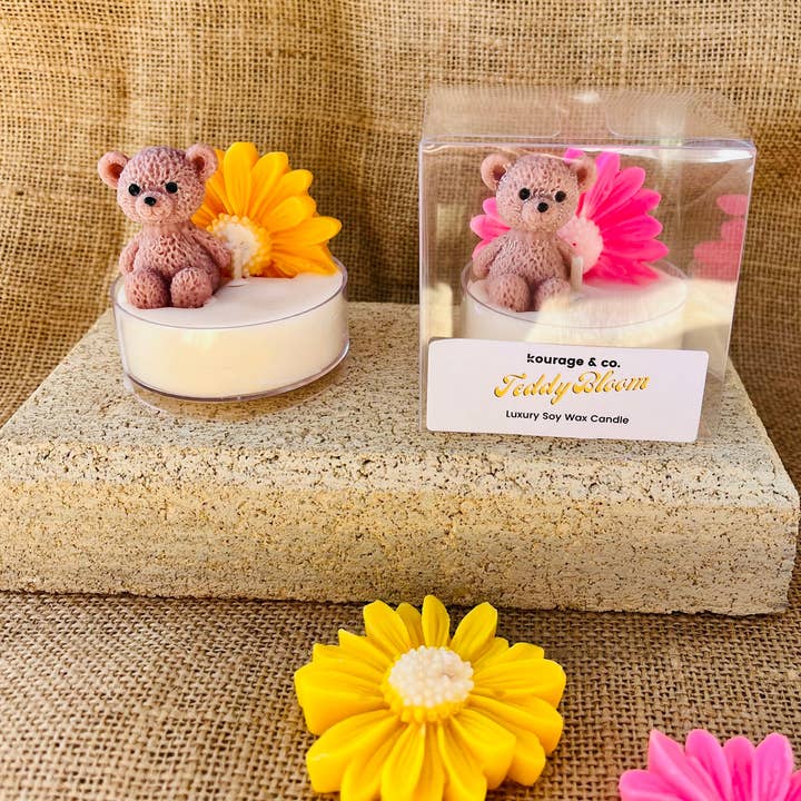 Kourage & co - Wholesale Novelty candle - Teddy Bloom Candle2