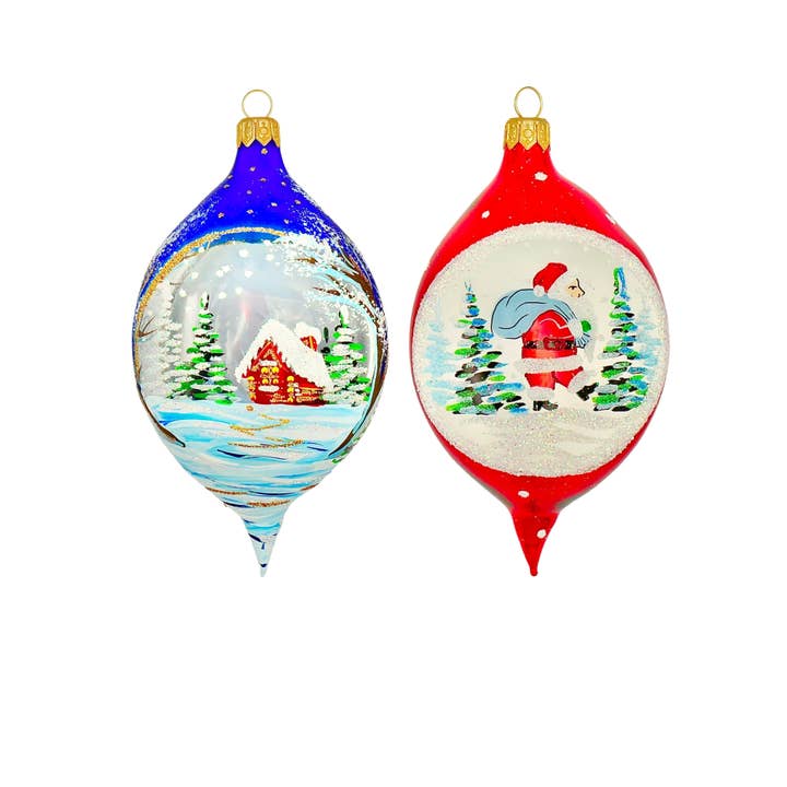 Homeward Ho - Asst/2 - Ornement de Noël pour la vente par The Ornament King™ He's Back! Santa's Right Hand Man!