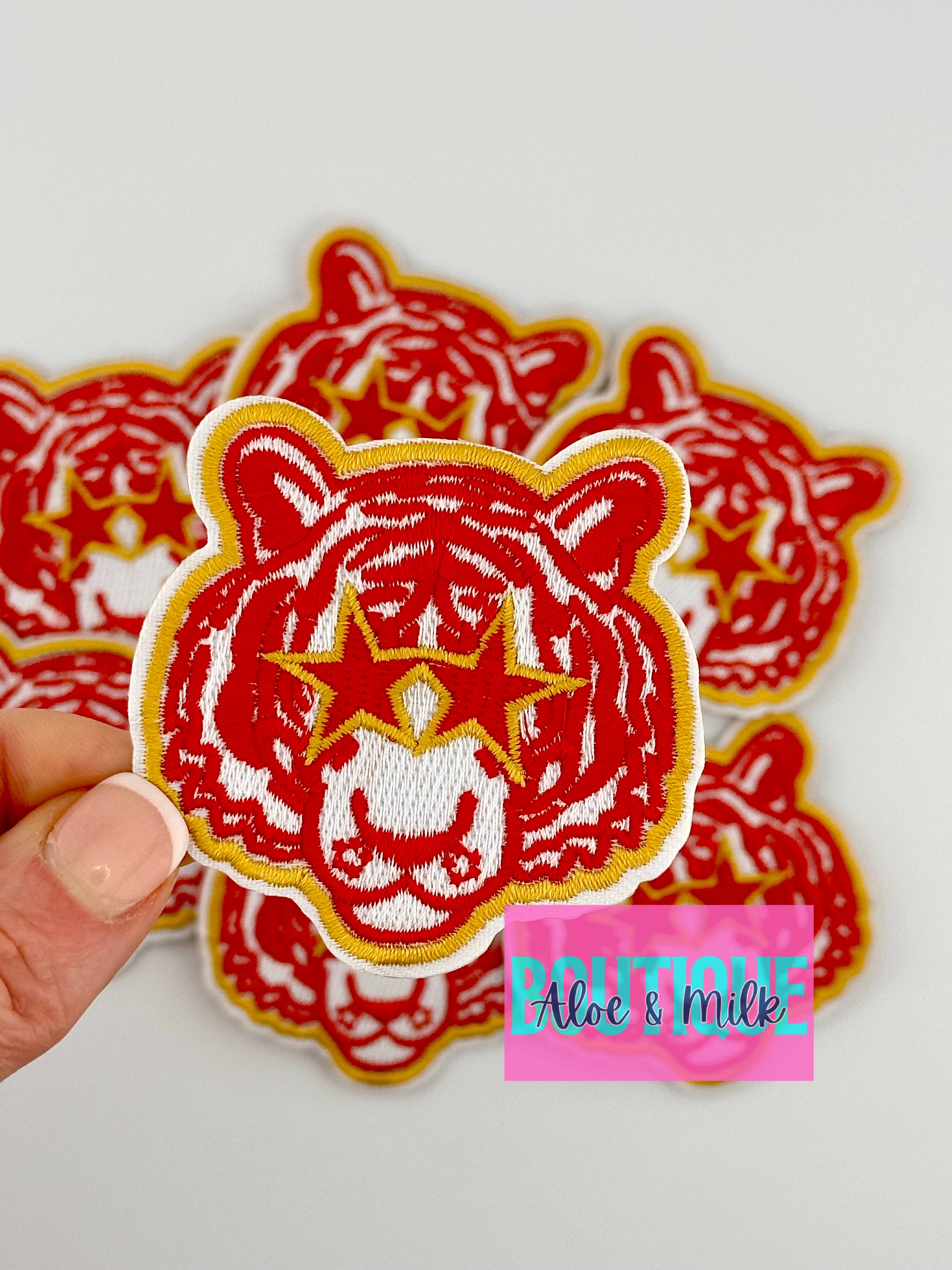 Aloe and Milk Boutique - Wholesale Patch - Mascot Tiger, tiger patch, sports patch, football, game day4
