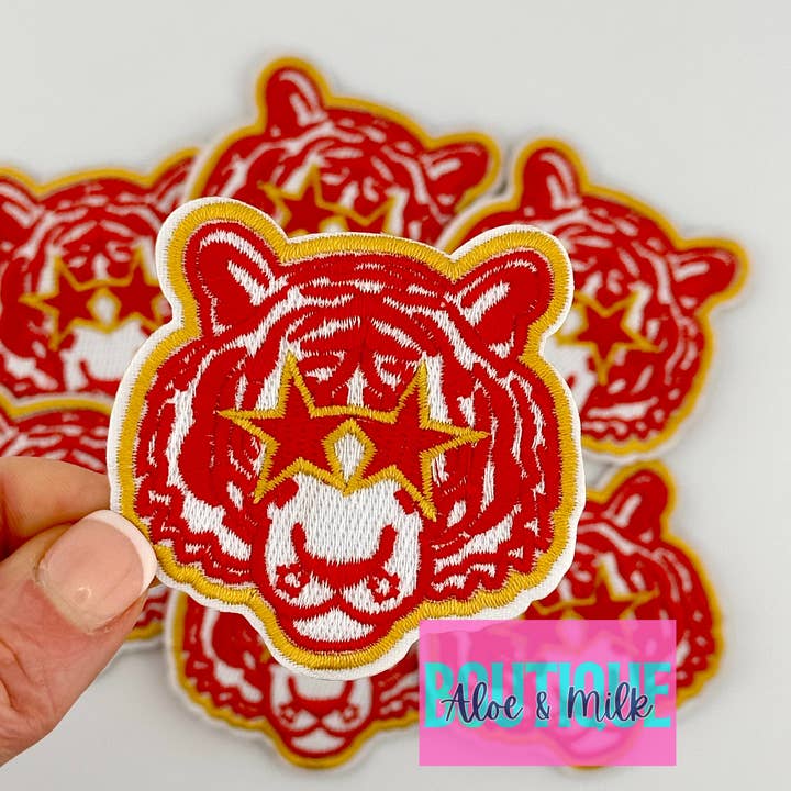 Aloe and Milk Boutique - Wholesale Patch - Mascot Tiger, tiger patch, sports patch, football, game day4