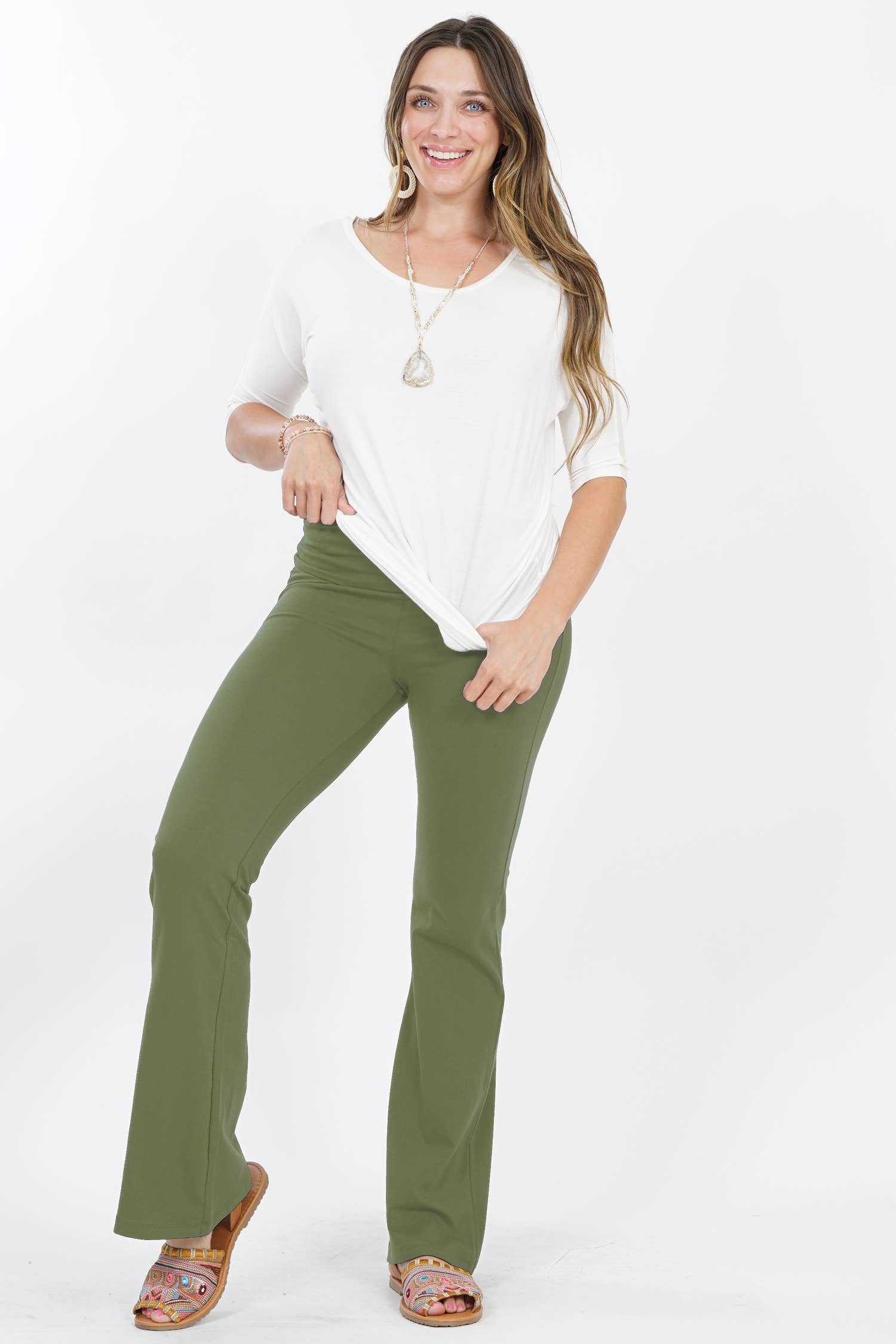 42POPS - Wholesale Athletic Pants - Women's - ',,.Plus size Flare Leggings Yoga Pants14