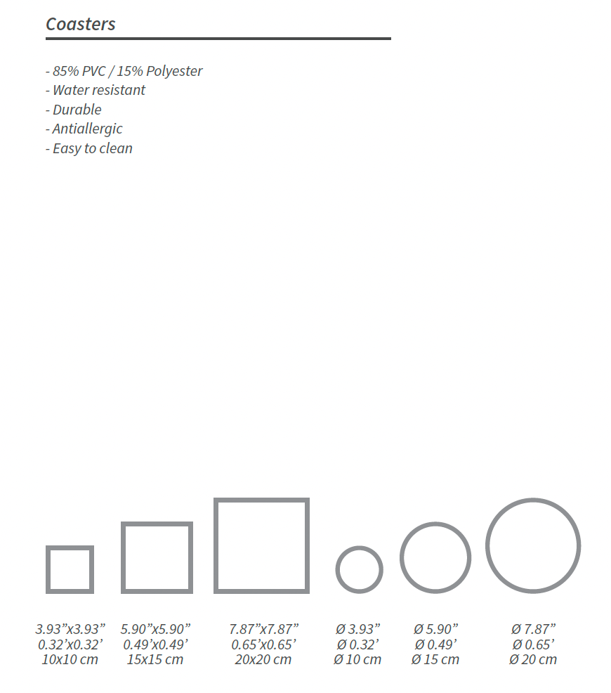 Adamá - Wholesale Coasters - Coaster Cesar (set of 6 units)2