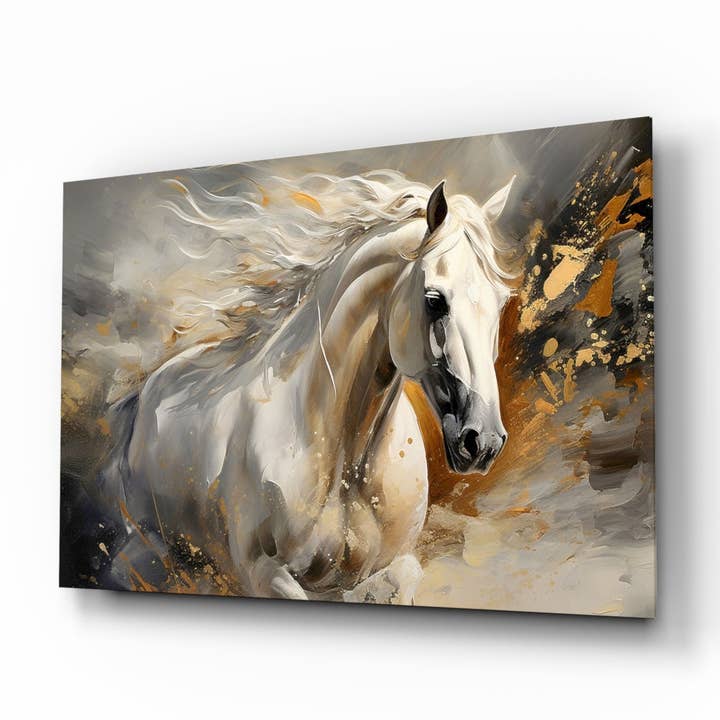 Horse Art Glass Wall Art for wholesale by Insigne