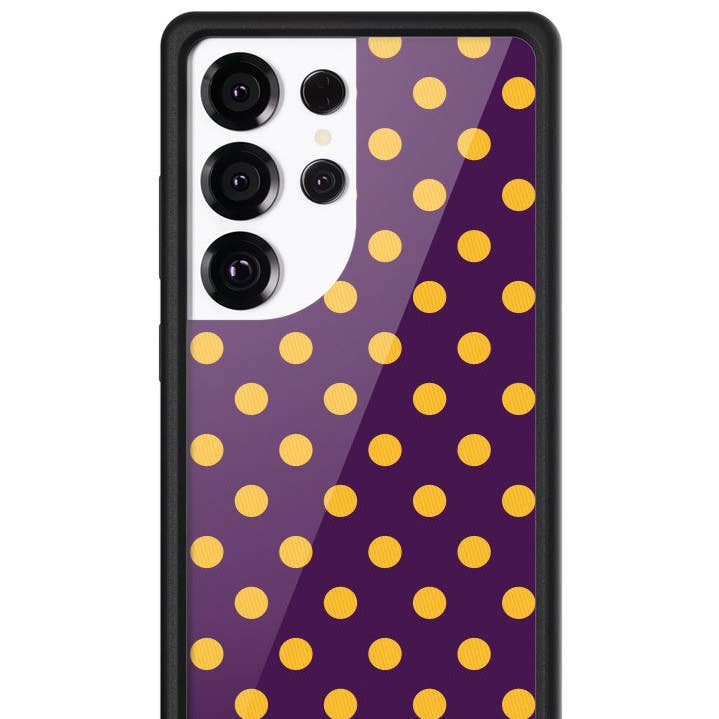 Polka Dot | Purple and Yellow Samsung Galaxy Case for wholesale by Wildflower Cases