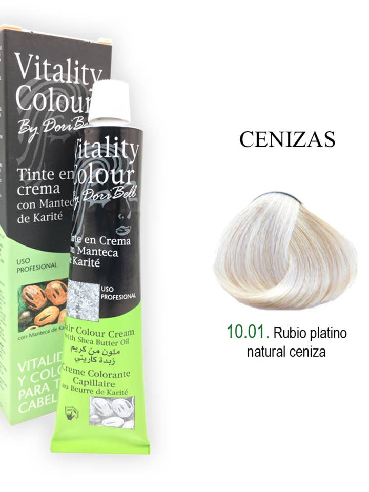 VITALITY COLOUR professional cream dye 60ml. TONE 10.01 for wholesale by sesioMWorld - M·O·I Professional