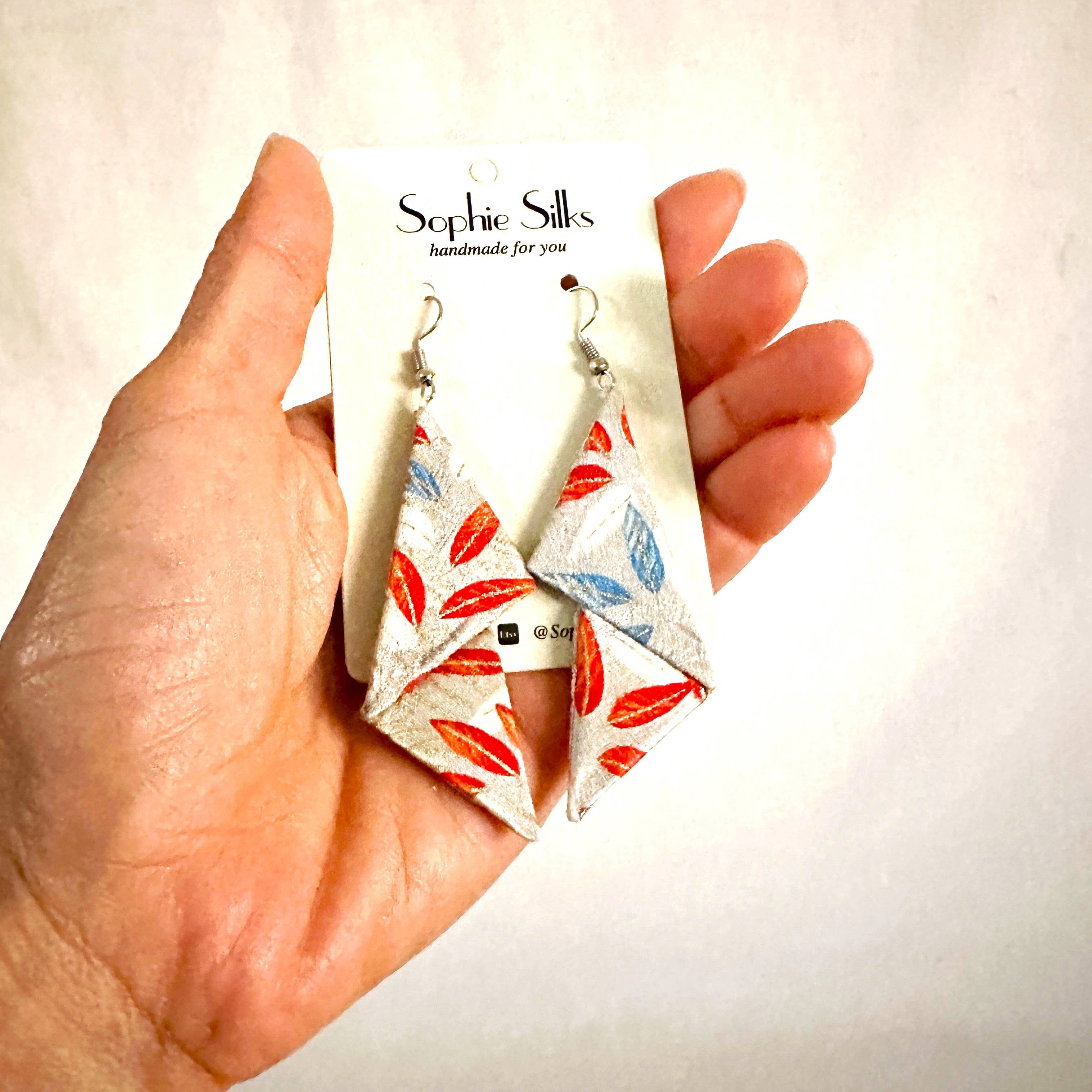 Sophie Silks - Vente Boucles d'oreilles pendantes - Boucles d'oreilles kimono empilées1