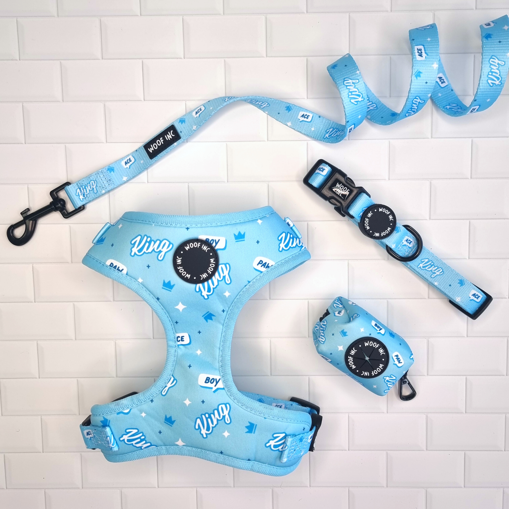 WOOF INC - Wholesale Pet Harness - Dog - King Blue Adjustable Dog Harness9