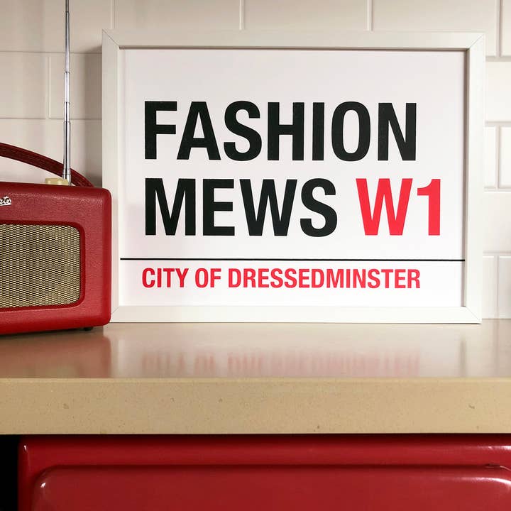 Fashion Mews Print for wholesale by Samantha Morris