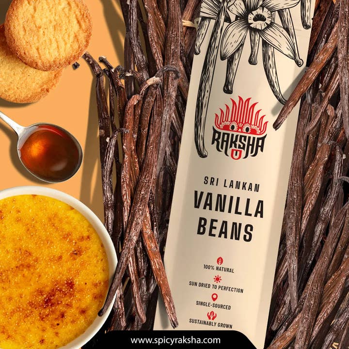 Sri Lankan Premium Grade A Vanilla Beans for wholesale by Raksha
