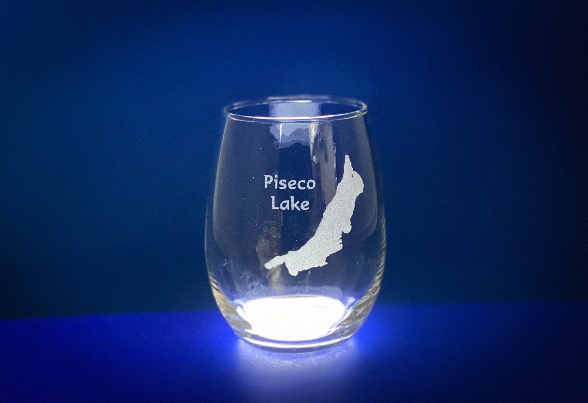 Adirondack Etching LLC - Wholesale Wine Glass - Make My Lake 15 oz Stemless Wine Glass1