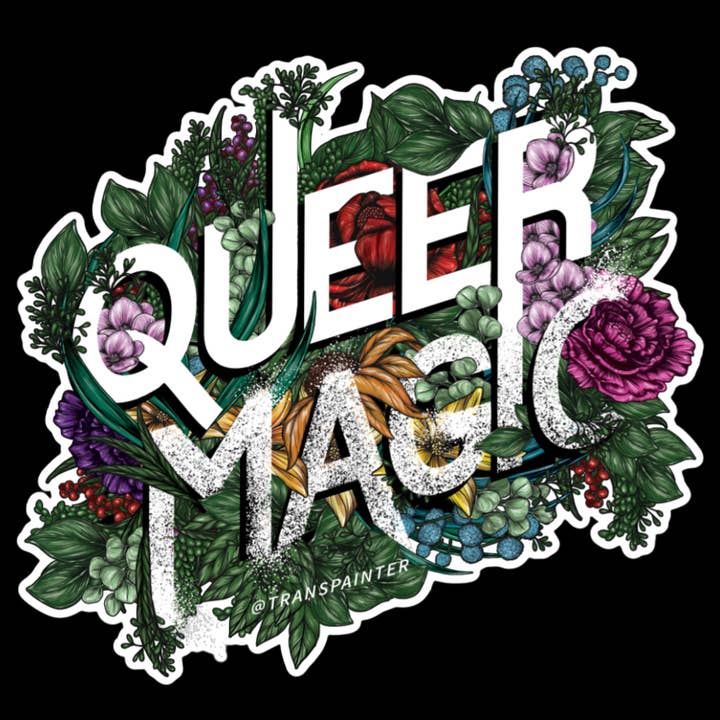 Transpainter - Wholesale Sticker - Queer Magic Sticker | LGBTQ+ Pride Bumper Stickers