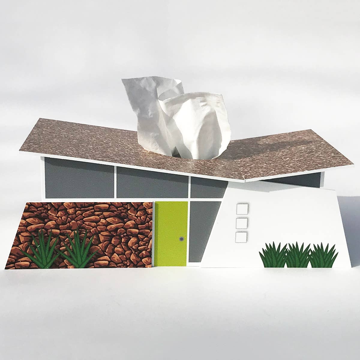 Destination PSP - Vente Boîtes à mouchoirs - Housse pour boîte à mouchoirs Midcentury - Ranch Club Estates1