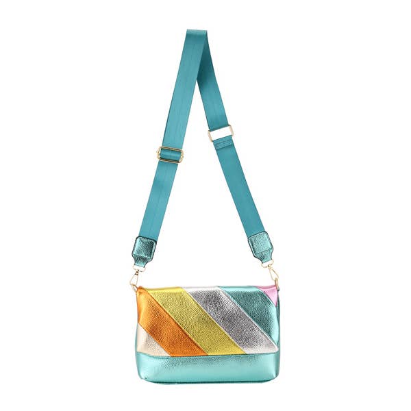 Nima Accessories Inc - Wholesale Shoulder Bag - Women's - Ladies Faux Leather Metal Multi Color Handbag