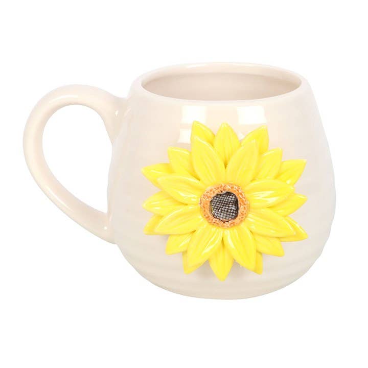 Something Different Wholesale - Vente Tasse à café - Tasse arrondie Hello Sunshine avec tournesol 3D1