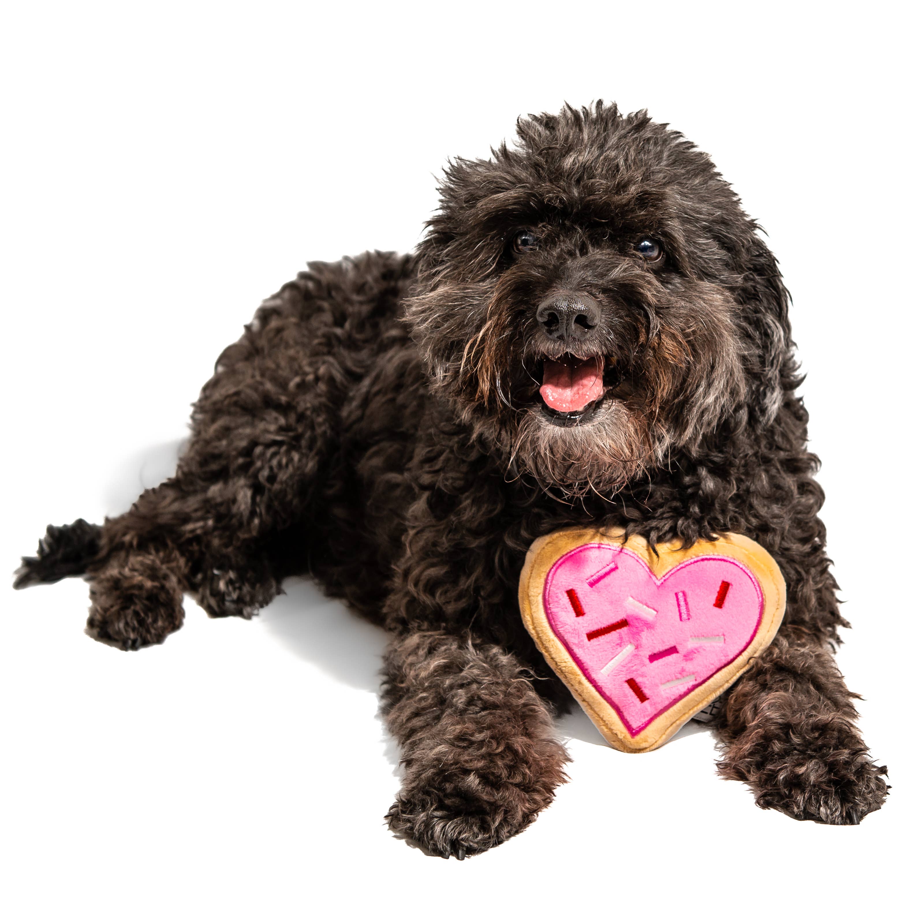 Midlee Designs – wholesale Pet plush toy – Dog – Pink Heart Sugar Cookie Dog Toy11