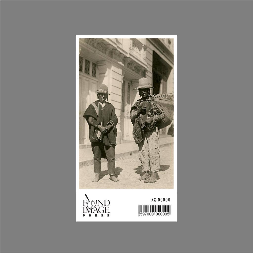 Found Image Press - Wholesale Sticker - Sticker MF-459 Peruaanse Indiaanse Mannen in Hoeden1