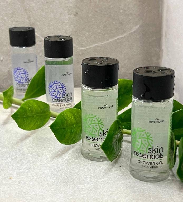 Flexi Amenities - Vendita all'ingrosso Set bagno e corpo - Set Cortesia Completo per Hotel Skin Essentials 33 ml3