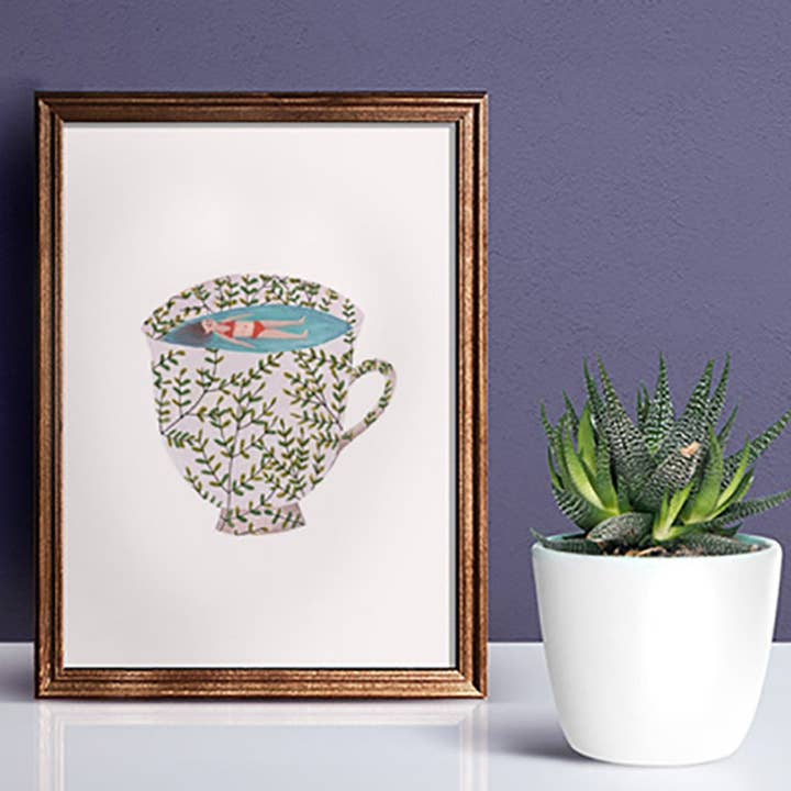 MAR NA CHÁVENA por atacado de Fotini Tikkou Illustration