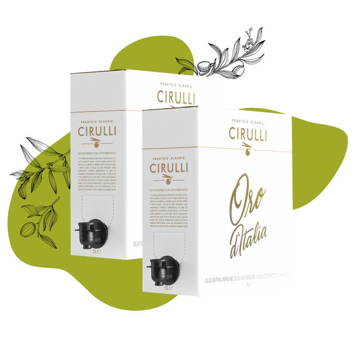 2 Bag in Box di olio EVO • 2 X 5 Litri per la vendita all'ingrosso da parte di Olio Cirulli