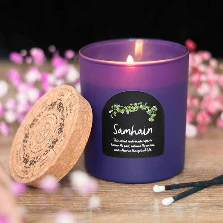Samhain Spiced Pumpkin Wheel of the Year Candle for wholesale by Something Different Wholesale