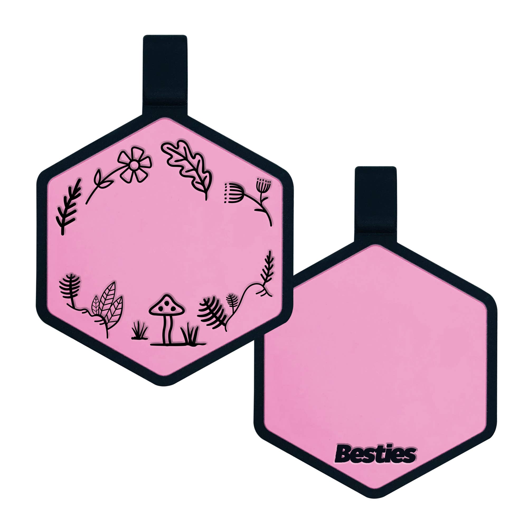 Besties Pets – Großhandel Haustiermarke – Hund – Woodland Silikon-Hundemarke mit Namensgravur5