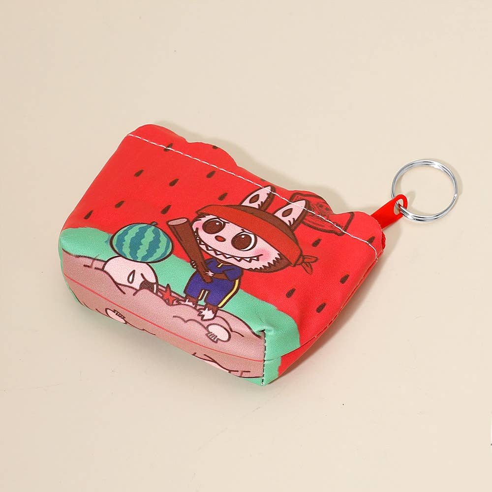 Sensibling Corp. - Wholesale Coin Purse - Kids - 12PCS - Adorable Monster Bunny Printed Mini Keychain Pouch B2