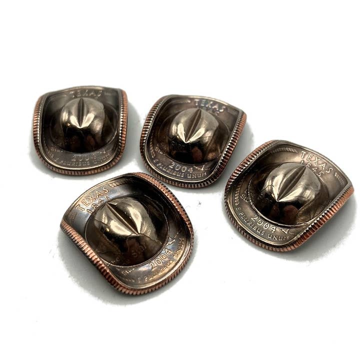Cowboy Hat Quarter Game Token / Decoration Pick Your State for wholesale by Vermont Cut Coins & 2nd Shot Round