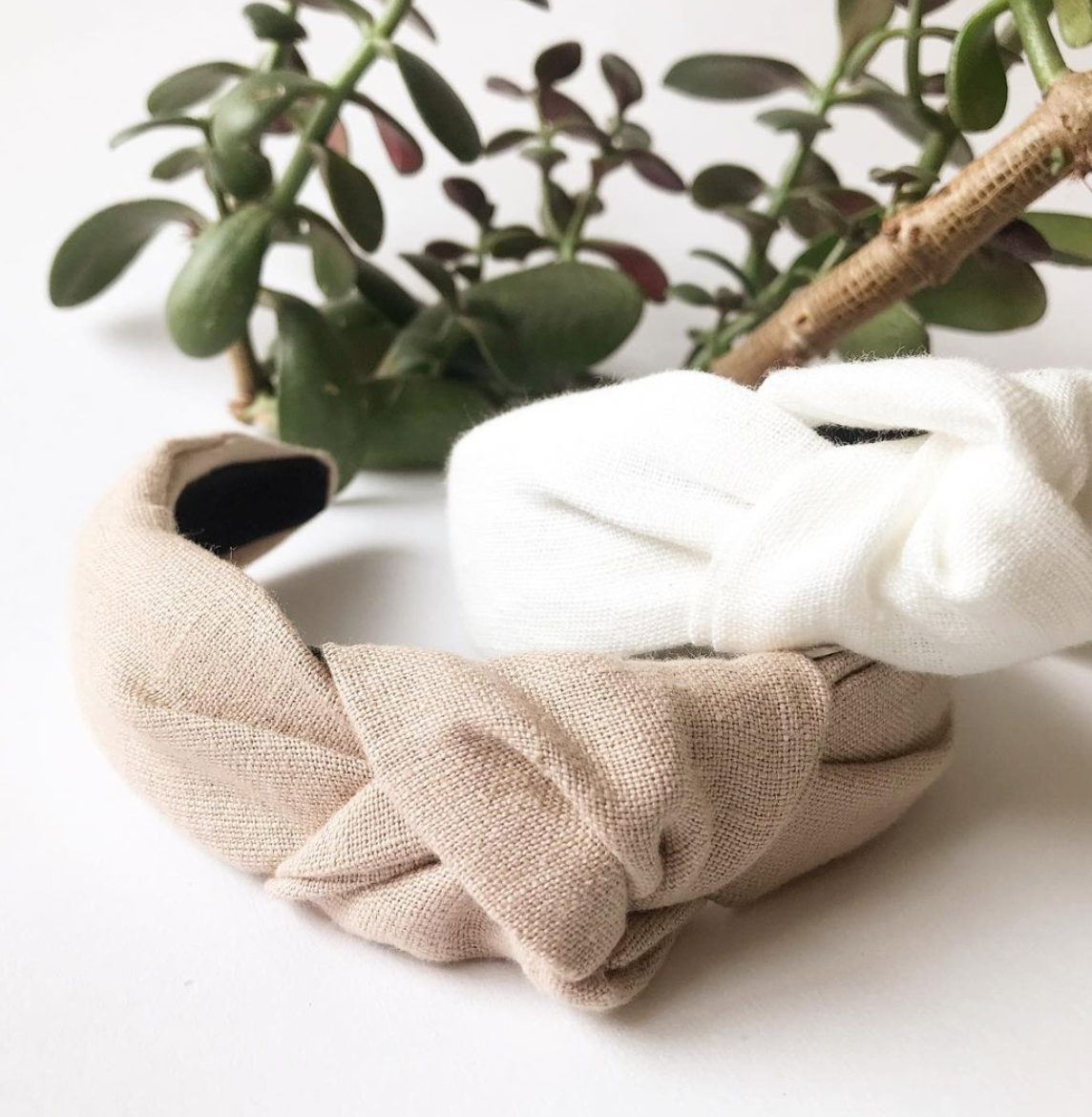 Femme Faire - Wholesale Fashion Headband - Women's - Linen Headband - Knotted Headband - Linen Hairband3