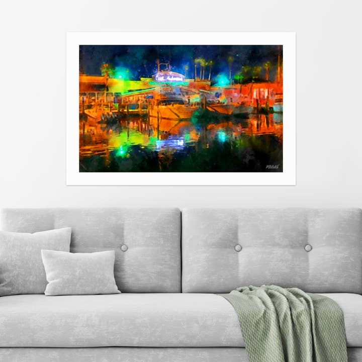 Giclee Art Prints, Panama City Beach FL, Captain Anderson's for wholesale by G.O.A.T House of Creative