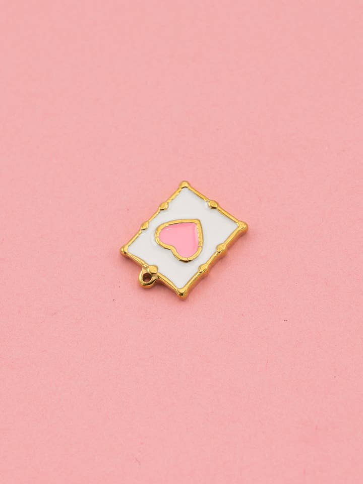 Pink Heart Charm for engroshandel hos Mi Vida