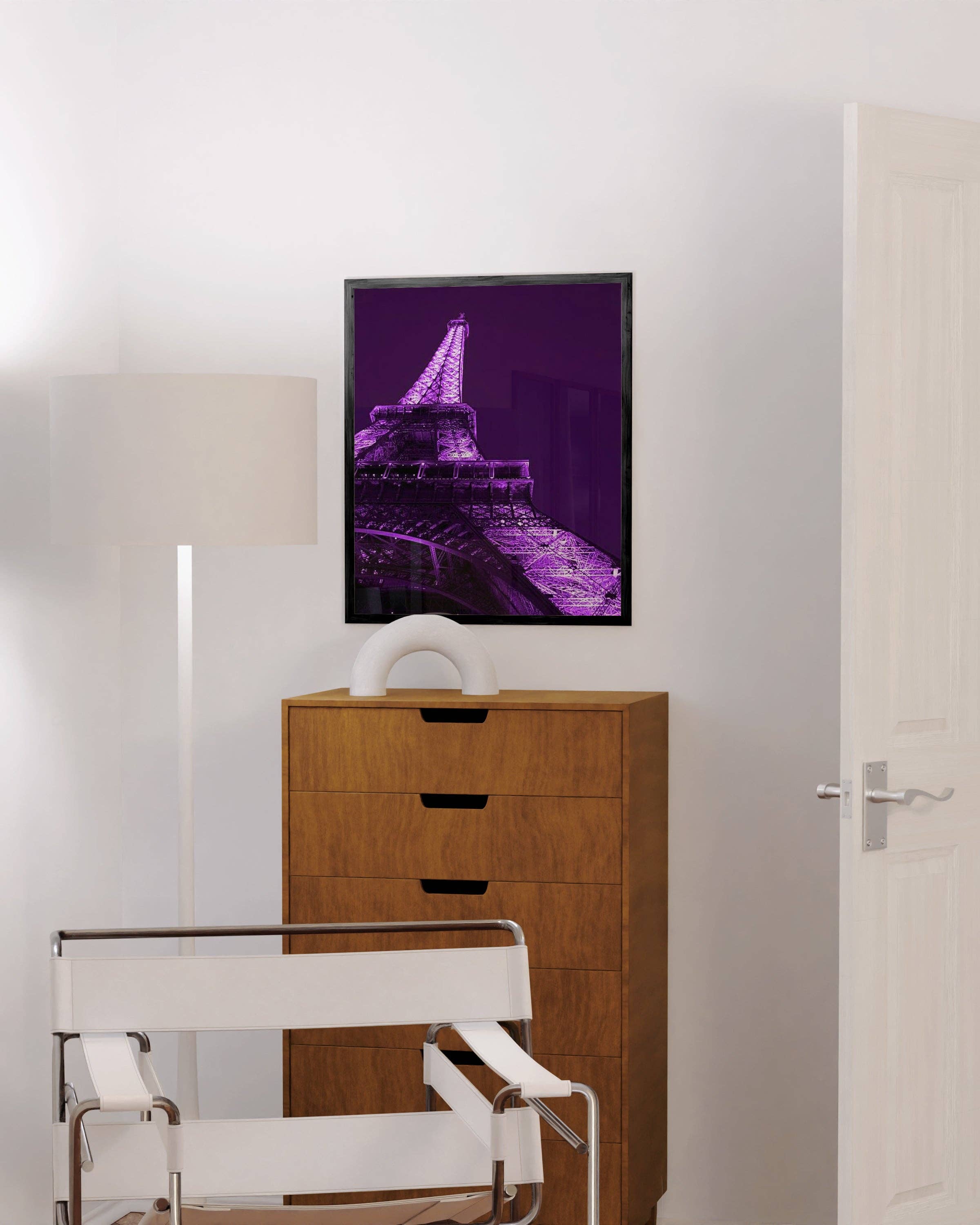 Haus and Hues – Großhandel Kunstdruck – Violetter Eiffelturm1