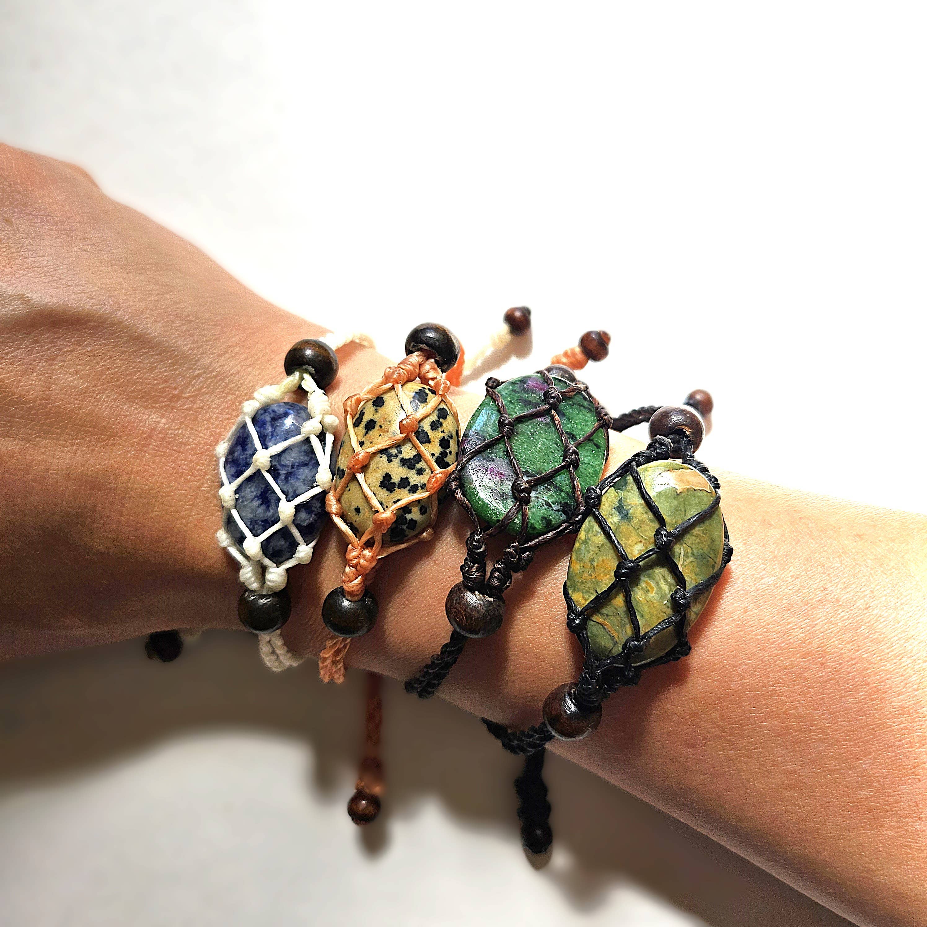 Atlas Goods By Your Needs Company - Wholesale Woven/Braided Bracelet - Macramé cage bracelets without stones6