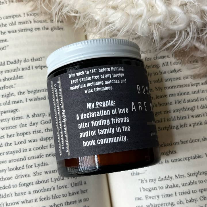 A Scent Story Candle Co - Wholesale Jar/Filled Candle - Booklovers Are My People - Bookish Candle | Book Themed1