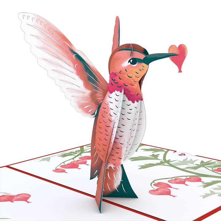 Lovepop Cards - Wholesale Valentine's Day Card - Valentine’s Day Hummingbird 5''x7'' Card, Pop-Up Cards